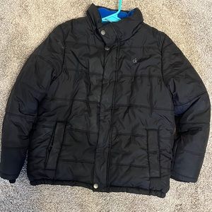 Black boys Calvin Kline puffer coat. Size M (10-12)